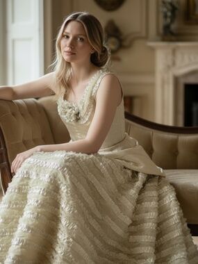 ✨ One-of-a-Kind Couture Wedding Gown – Vintage Tirelli Costumi✨ ROME Designer GP